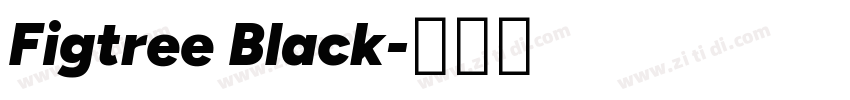 Figtree Black字体转换